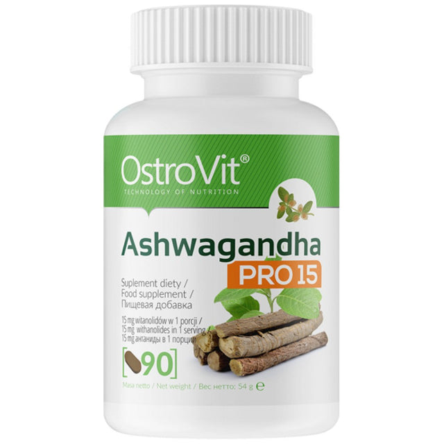 Ashwagandha Pro 15 90 Таблетки  OstroVit - Nutra Best Bulgaria