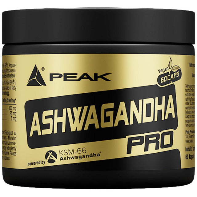 Ashwagandha Pro KSM-66 500 mg - 60 капсули  PEAK - Nutra Best Bulgaria