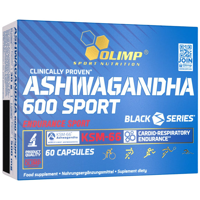 Ashwagandha 600 Sport | KSM-66 - 60 капсули - Nutra Best Bulgaria