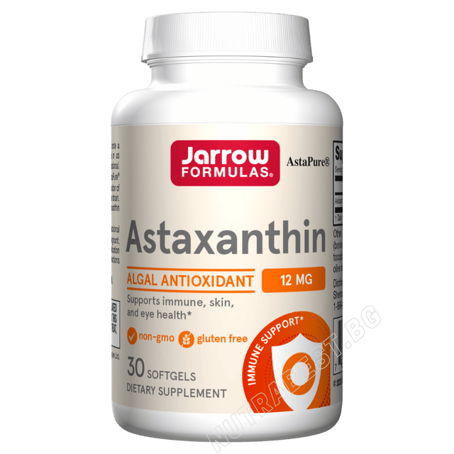 Astaxanthin 12 mg - 30 Гел капсули  Jarrow Formulas - Nutra Best Bulgaria