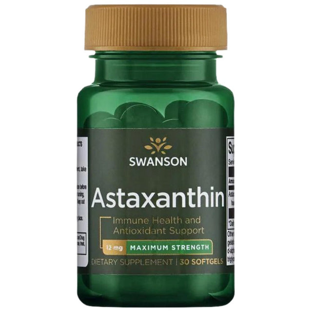 Astaxanthin 12 mg - 30 Гел капсули  Swanson - Nutra Best Bulgaria