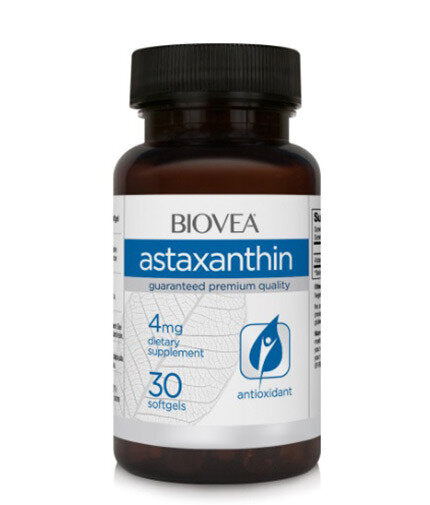 Astaxanthin 4 mg - 60 Гел капсули  Biovea - Nutra Best Bulgaria