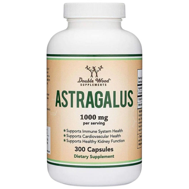 Astragalus 1000 mg - 300 капсули  Double Wood - Nutra Best Bulgaria
