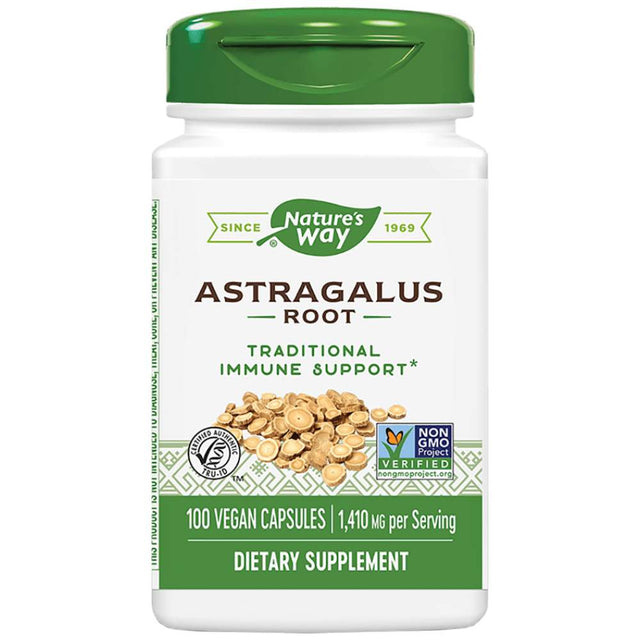 Astragalus 470 mg - 100 капсули  Nature’s Way - Nutra Best Bulgaria