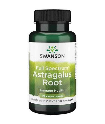 Astragalus Root 470 mg - 100 капсули  Swanson - Nutra Best Bulgaria