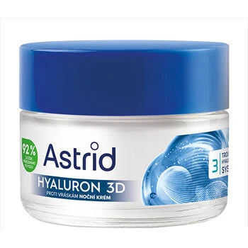 Astrid - Hyaluron 3D Night Cream - Noční pleťový krém proti vráskám -  Astrid - Nutra Best Bulgaria