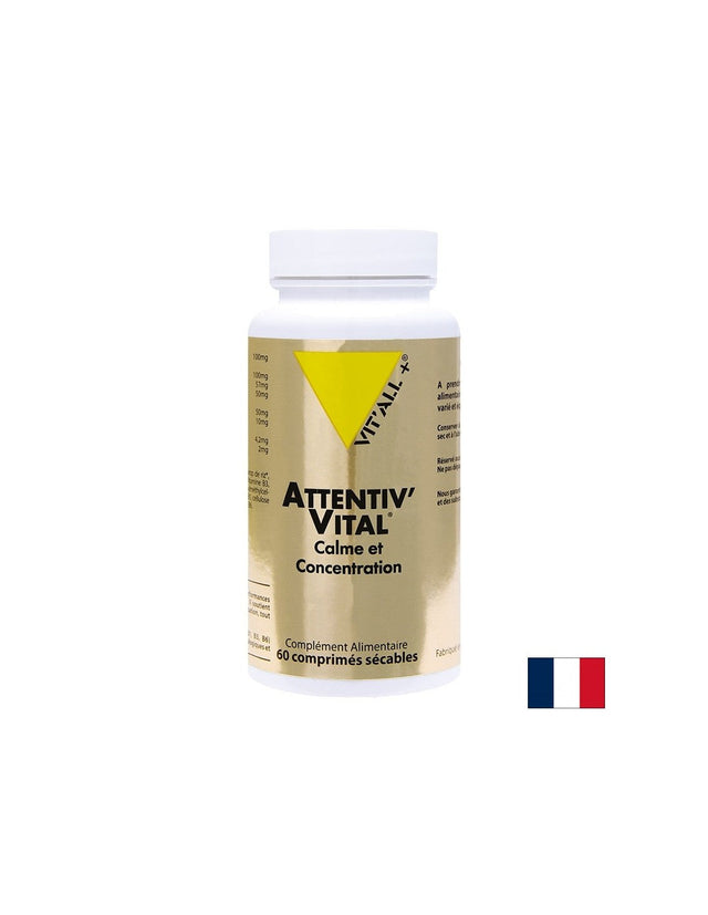 Формула за Памет и концентрация - Attentiv’ Vital, 60 таблетки  Vit'all Plus - Nutra Best Bulgaria
