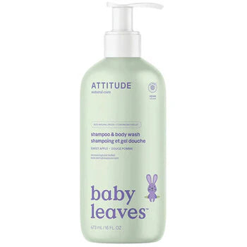 Attitude - Baby Leaves Shampoo (Apple) - Kids body wash and shampoo - 473ml  Attitude - Nutra Best Bulgaria