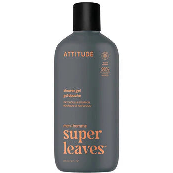Attitude - Super Leaves Patchouli & Bourbon Shower Gel - men - 415ml  Attitude - Nutra Best Bulgaria