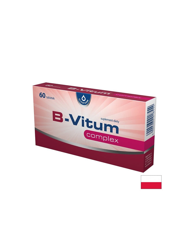 Витамин B комплекс – При стрес, умствено напрежение и умора, 60 таблетки  Oleofarm - Nutra Best Bulgaria