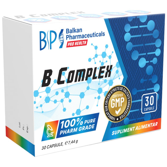 B-Complex BP - 30 капсули  Balkan Pharmaceuticals - Nutra Best Bulgaria