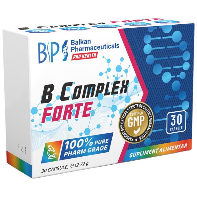 B-Complex BP Forte - 30 капсули  Balkan Pharmaceuticals - Nutra Best Bulgaria