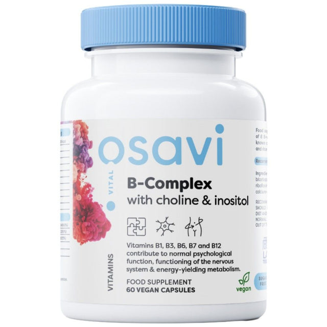 B-Complex with Choline & Inositol - 60 капсули  Osavi - Nutra Best Bulgaria