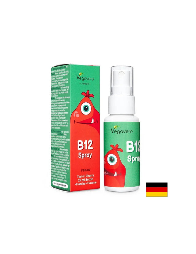 B12 Spray Junior - Витамин В12 за деца, Спрей за уста, 25 ml, 120 дози Vegavero - Nutra Best