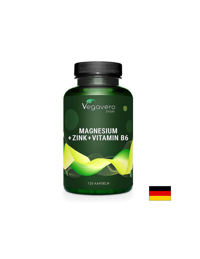 При активен спорт - Цинк+Магнезий+Витамин B6 - ZMA, 120 капсули  Vegavero - Nutra Best Bulgaria