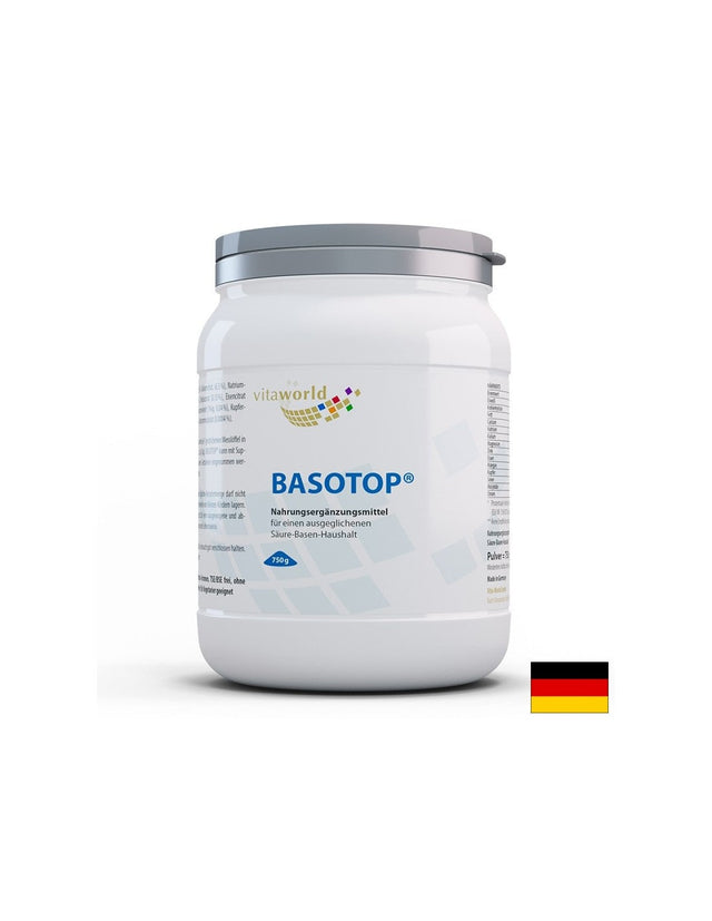 Минерали и микроелементи за алкално-киселинен баланс - BASOTOP, 750 g, прах  Vita World - Nutra Best Bulgaria
