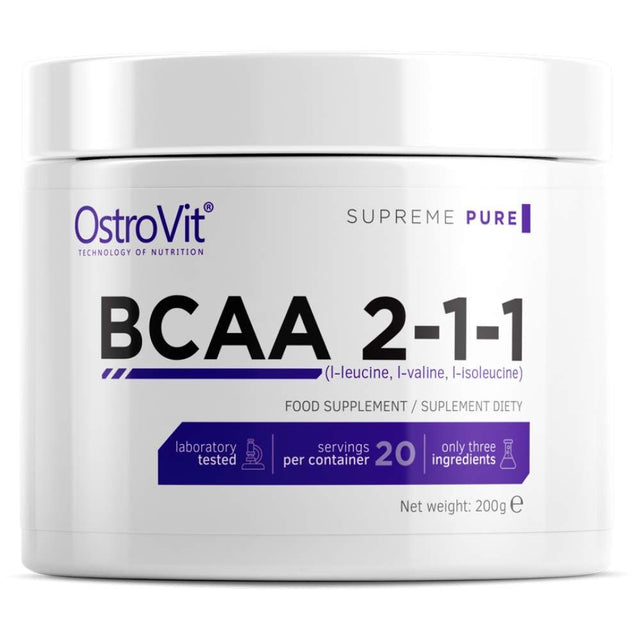 BCAA 2:1:1 Powder - 200 грама  OstroVit - Nutra Best Bulgaria