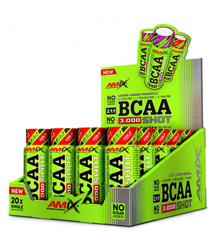 BCAA 3000 Shot Box / 20x60ml  AMIX - Nutra Best Bulgaria