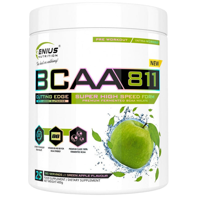BCAA 811 / 8:1:1 - 400 грама  Genius Nutrition - Nutra Best Bulgaria