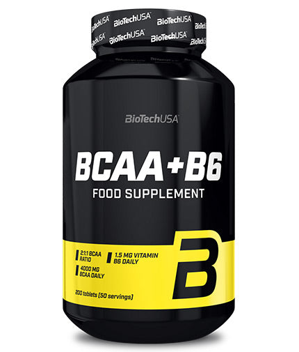BCAA + B6 / 200 Tabs  BioTech USA - Nutra Best Bulgaria