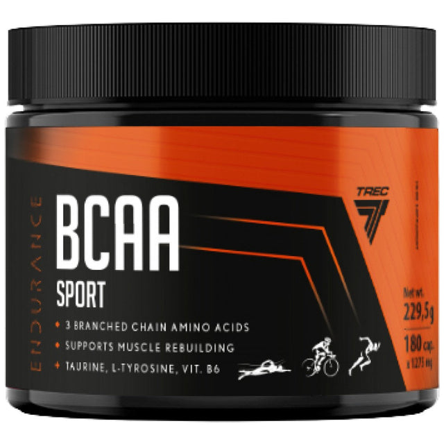 BCAA Endurance Sport Caps | with L-Tyrosine - 180 капсули  Trec Nutrition - Nutra Best Bulgaria