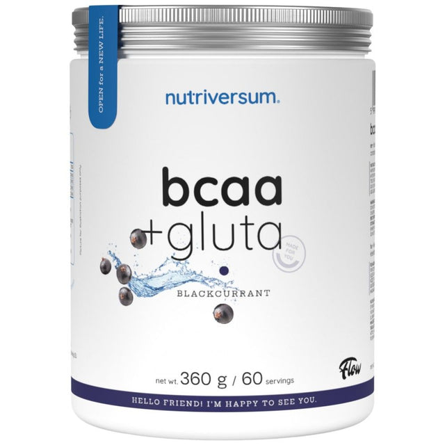 BCAA + Gluta Powder | Flow - 360 грама  Nutriversum - Nutra Best Bulgaria