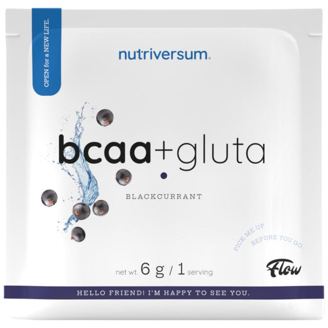 BCAA + Gluta Powder | Flow - 6 грама  Nutriversum - Nutra Best Bulgaria