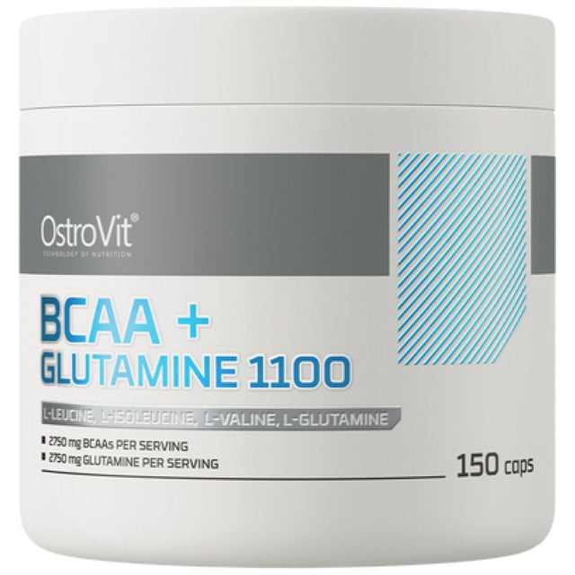 BCAA + Glutamine 5500 mg - 150 капсули  OstroVit - Nutra Best Bulgaria