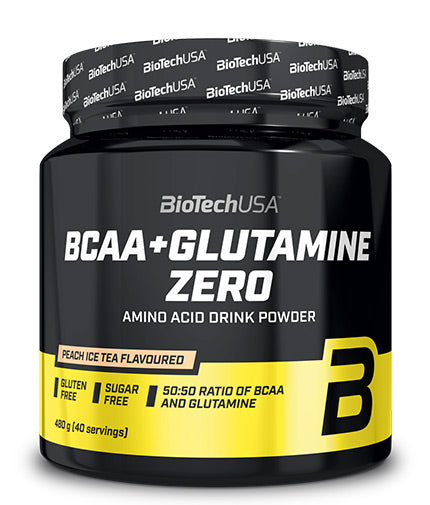 BCAA + Glutamine Zero - 0.480 kg  BioTech USA - Nutra Best Bulgaria