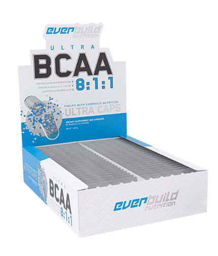 BCAA Mega Caps 1100 mg / 60 x 15 Caps  EVERBUILD - Nutra Best Bulgaria