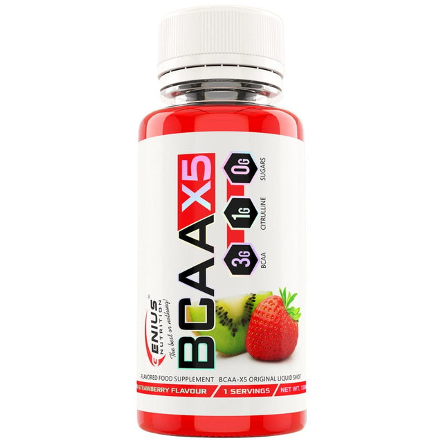 BCAA X5 Liquid Shot - 100 мл  Genius Nutrition - Nutra Best Bulgaria