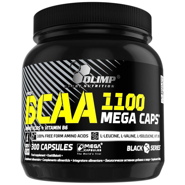 BCAA Mega Caps 1100 - 300 капсули - Nutra Best Bulgaria