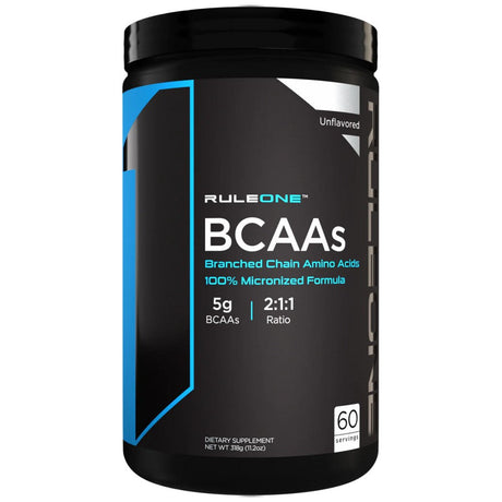 BCAAs Unflavored | 100% Micronized 2:1:1 BCAA Formula - 318 грама - Nutra Best