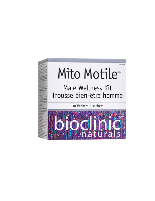 Mito Motile™ Male Wellness Kit - Фертилитет формула за мъже, 30 пакетчета Natural Factors  Bioclinic Naturals - Nutra Best Bulgaria