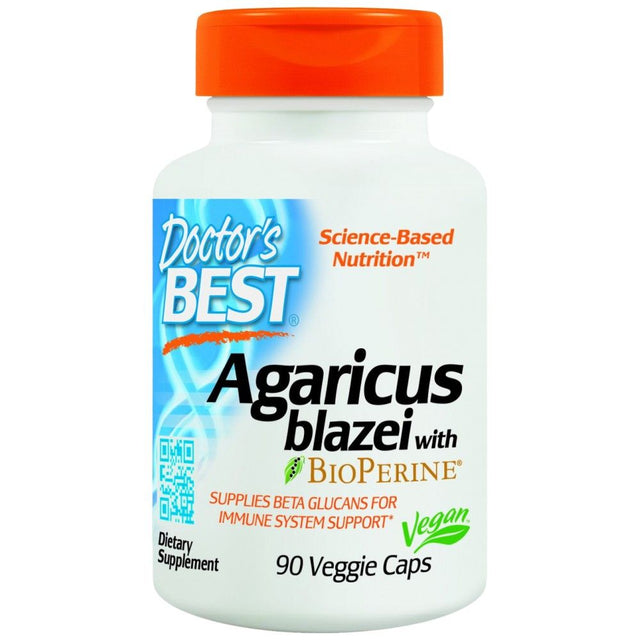 BEST Agaricus Blazei with BioPerine - 90 капсули  Doctor’s Best - Nutra Best Bulgaria