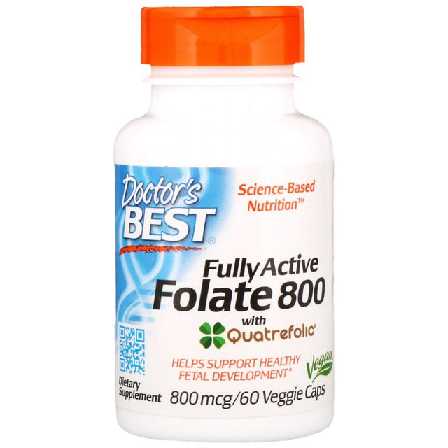 BEST Fully Active Folate 800 mcg - 60 капсули  Doctor’s Best - Nutra Best Bulgaria