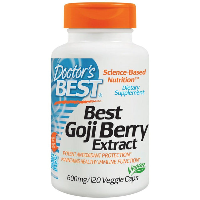 BEST Goji Berry Extract 600 mg - 120 капсули  Doctor’s Best - Nutra Best Bulgaria