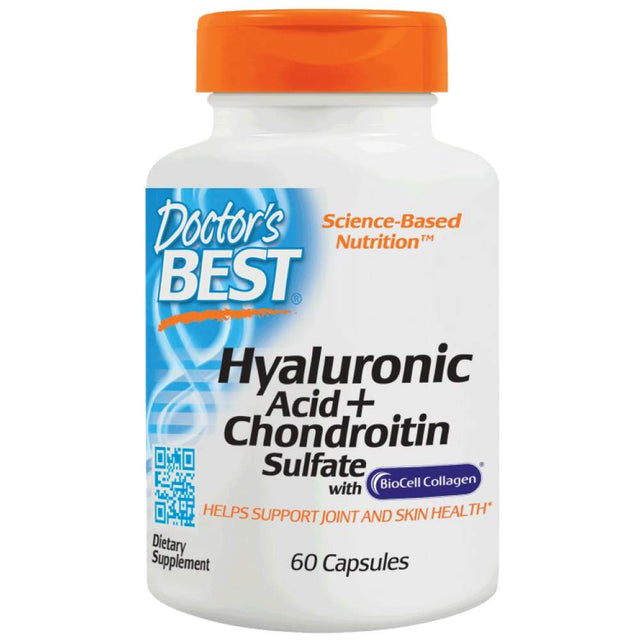 BEST Hyaluronic Acid + Chondroitin Sulfate / with BioCell Collagen - 60 капсули  Doctor’s Best - Nutra Best Bulgaria
