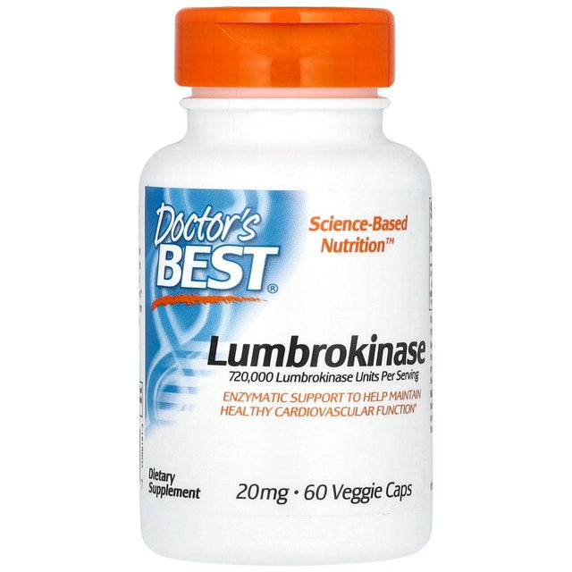BEST Lumbrokinase 20 mg - 60 капсули  Doctor’s Best - Nutra Best Bulgaria