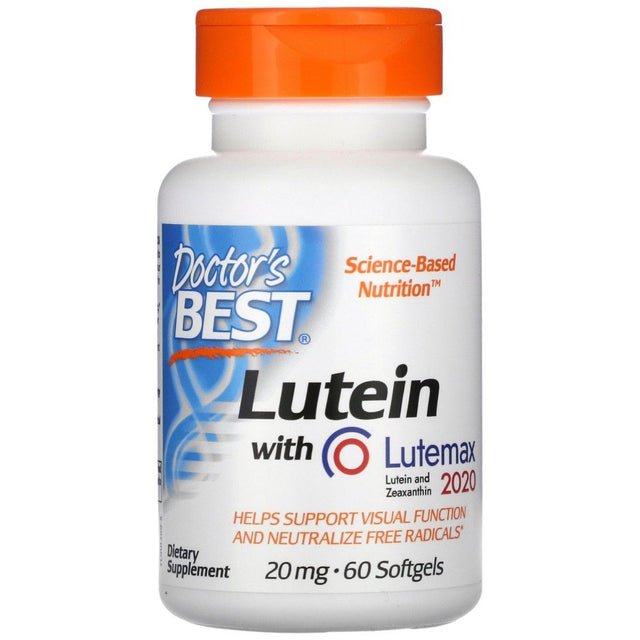 BEST Lutein 20 mg - 60 Гел капсули  Doctor’s Best - Nutra Best Bulgaria