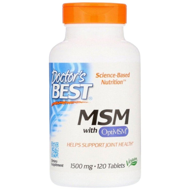 BEST MSM 1500 mg - 120 Таблетки  Doctor’s Best - Nutra Best Bulgaria