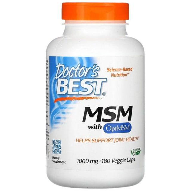 BEST Vegan MSM 1000 mg | With OptiMSM - 180 капсули  Doctor’s Best - Nutra Best Bulgaria