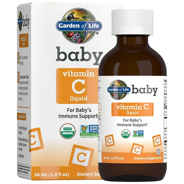 Baby Vitamin C Liquid - 56 мл  Garden Of Life - Nutra Best Bulgaria