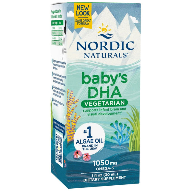 Baby's DHA | 1050mg Omega-3 Vegetarian - 30 мл  Nordic Naturals - Nutra Best Bulgaria