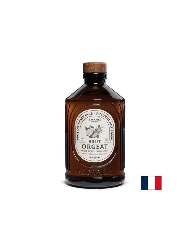 Сироп с горчив бадем – Френски сироп за коктейли и десерти, Bacanha Brut Orgeat, 400 ml  Bacanha - Nutra Best Bulgaria