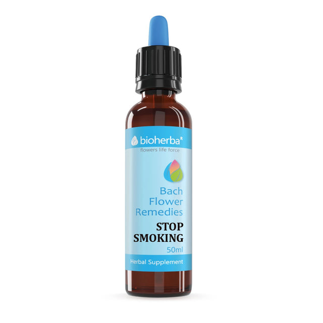 Bach Drops STOP SMOKING - 20 мл  Bioherba - Nutra Best Bulgaria