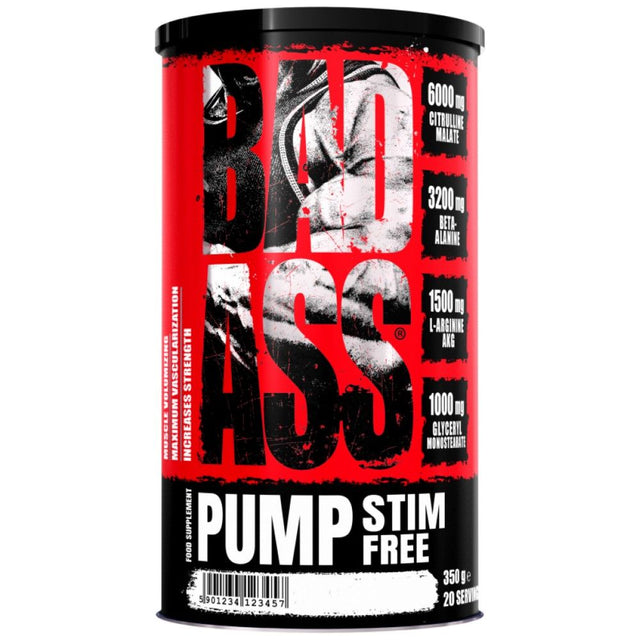 Bad Ass PUMP Stim-Free Formula - 350 грама  BAD ASS - Nutra Best Bulgaria
