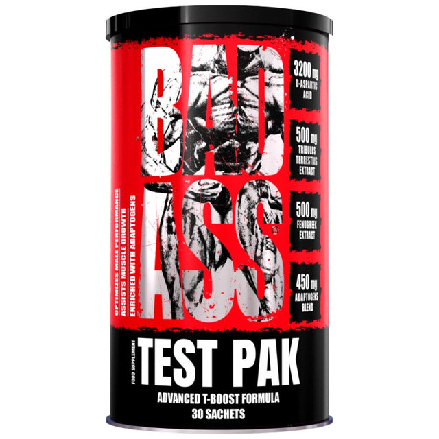 Bad Ass Test Pak | Advanced T-Boost Formula - 30 Пакета  BAD ASS - Nutra Best Bulgaria