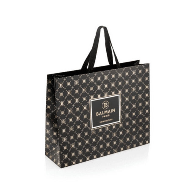 Balmain, Limited Edition, Shopping, GWP Cardboard Bag, Black, 50x15x40 cm  Balmain - Nutra Best Bulgaria