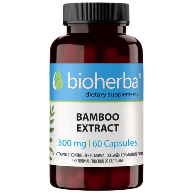 Bamboo Extract 300 mg - 60 капсули  Bioherba - Nutra Best Bulgaria